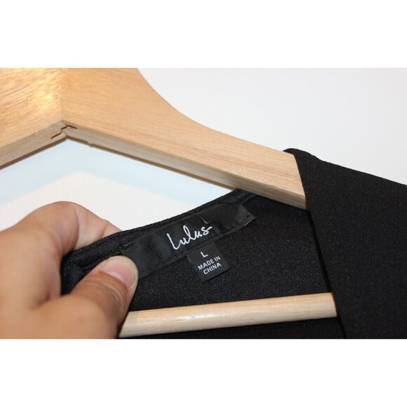 NWT Lulus Womens Black Sleeveless Jumpsuit Size L - Picture 4 of 9